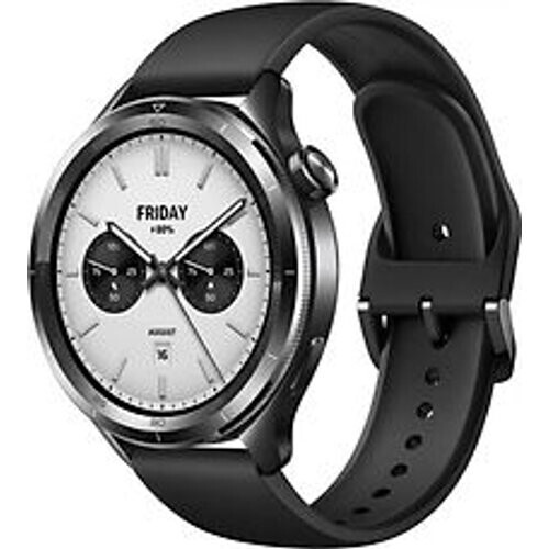 Xiaomi Watch S4 41 mm aluminium kast met fluorelastomeer bandje zwart